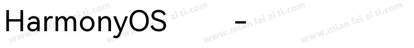 HarmonyOS 黑体字体转换